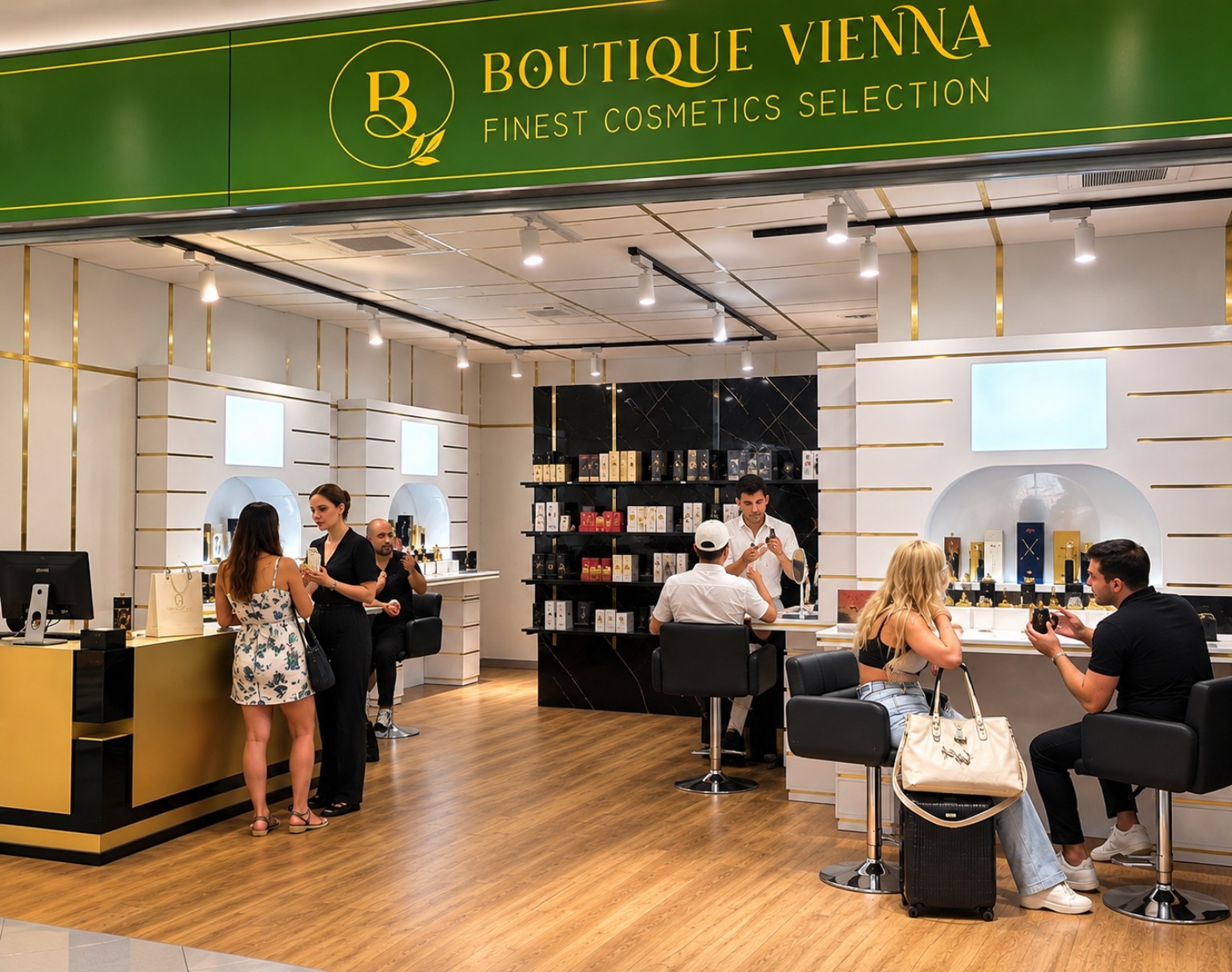 Boutique Vienna premium beauty retail at Vienna International Airport